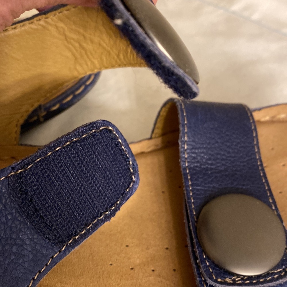 Soft spots  sandals in navy blue  SIZE 8 New No box - Picture 4 of 7
